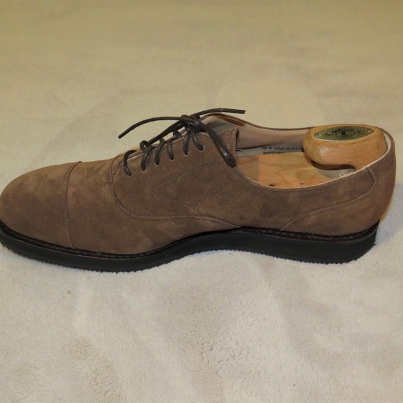 Church\'s Lancaster Wedge Brown Suede Captoe Derby US 8.5 F NWB main image 6